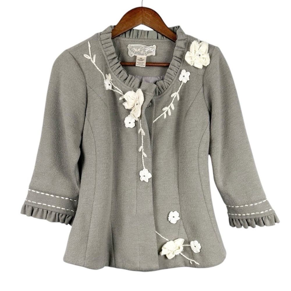 Anthro Nick and Mo Short Wool Jacket Anthropologie Size Medium
